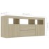 Mueble para TV madera contrachapada color roble 120x30x50