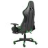 Silla gaming giratoria con reposapiés PVC