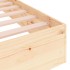 Estructura de cama de madera maciza 160x200