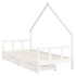 Estructura cama niños con cajones madera pino blanco 90x200