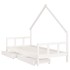 Estructura cama niños con cajones madera pino blanco 90x200