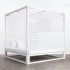 Cama Balinesa reclinable, modelo White Simae