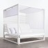 Cama Balinesa reclinable, modelo White Simae