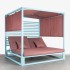 Cama Balinesa reclinable, modelo Blue Simae