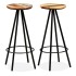 Set muebles de bar 3 piezas madera maciza