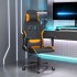 Silla gaming de masaje tela negro y