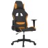 Silla gaming de masaje tela negro y