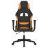 Silla gaming de masaje tela negro y