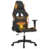 Silla gaming de masaje tela negro y