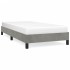 Estructura de cama de terciopelo gris claro 100x200