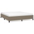 Estructura de cama de tela gris taupe 160x200