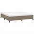 Estructura de cama de tela gris taupe 160x200