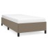 Estructura de cama de tela gris taupe 90x200