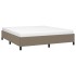 Estructura de cama de tela gris taupe 180x200