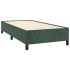 Estructura de cama de terciopelo verde 100x200