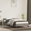 Estructura de cama con cabecero terciopelo gris claro 90x190 cm