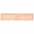 Estante de pared madera maciza roble sin tratar 180x40x(2-6)