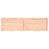 Estante de pared madera maciza roble sin tratar 200x50x(2-6)