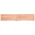 Estante pared madera roble tratada marrón claro 200x40x(2-4)