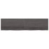 Encimera de baño madera tratada marrón oscuro 200x50x(2-6)