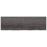 Encimera de baño madera tratada marrón oscuro 200x60x(2-6)