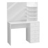 FMD Tocador con espejo blanco 105x39,9x140,5