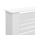 Cubiertas para radiador 2 unidades MDF blanco 152x19x81,5