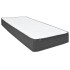 Cama box spring tela gris oscuro 100x200