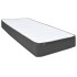 Cama box spring tela gris oscuro 80x200