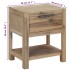 Mesitas de noche con cajones madera acacia maciza 40x30x48