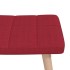 Silla mecedora con reposapiés tela rojo