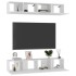 Muebles para TV 4 uds madera contrachapada blanco 80x30x30