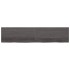 Tablero mesa madera roble tratada marrón oscuro 220x50x(2-6)