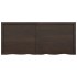 Encimera de baño madera tratada marrón oscuro 140x60x(2-4)