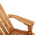 Silla mecedora Adirondack con cojines madera maciza