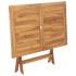 Mesa plegable de jardín madera maciza de teca 120x70x75