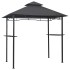 Cenador de BBQ acero antracita 240x150x255