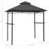 Cenador de BBQ acero antracita 240x150x255