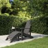 Silla de jardín Adirondack con reposapiés HDPE