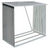 Casetilla para leña acero galvanizado gris 163x83x154