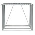 Casetilla para leña acero galvanizado gris 163x83x154