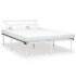 Estructura de cama de metal blanco 140x200