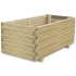 Arriate elevado rectangular madera 100x50x40
