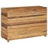 Jardinera madera maciza de teca y acero 100x40x72