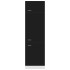 Armario de frigorífico madera contrachapada negro 60x57x207
