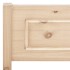 Estructura de cama de madera maciza de pino 200x200