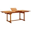 Mesa de comedor jardín madera maciza acacia (150-200)x100x75cm