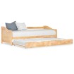 Estructura de sofá cama extraíble madera de pino 90x200 cm