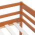Cama con cajones y armario madera pino marrón miel 90x200