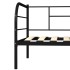 Estructura de cama de metal negro 90x200